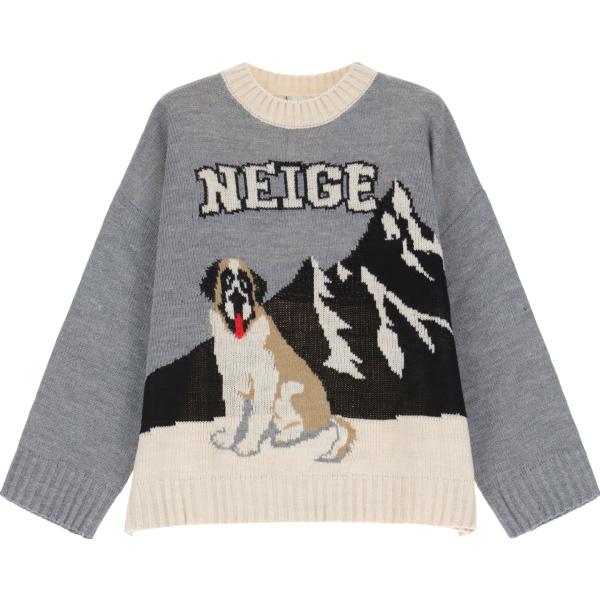 maglieria Dixie grigio con stampe