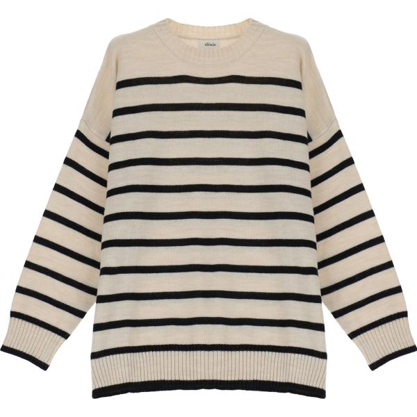 pullovers Dixie bianco a righe