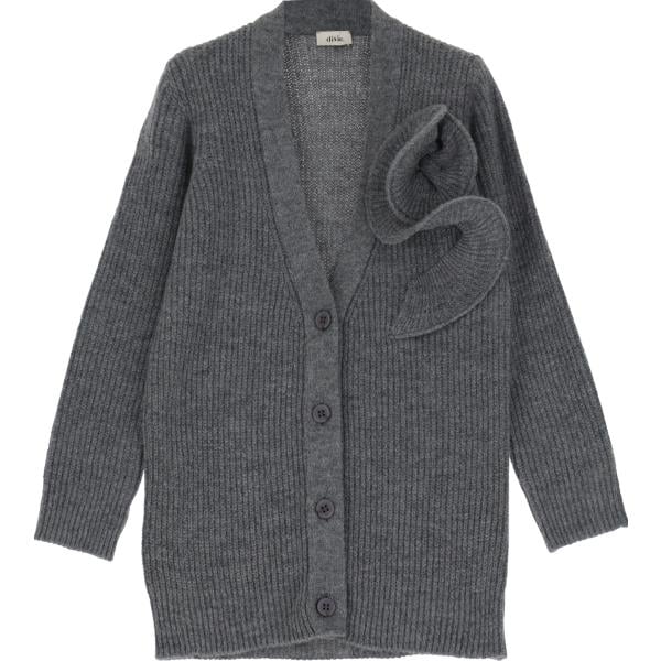 cardigans Dixie grigio tinta unita