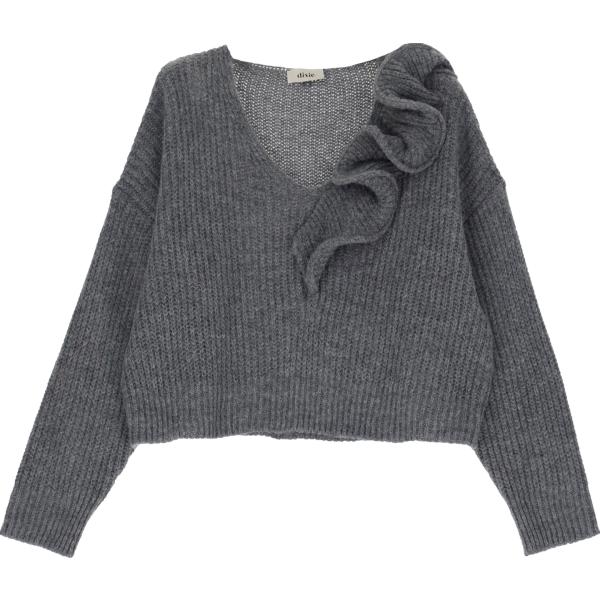 maglieria Dixie grigio tinta unita