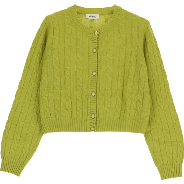 cardigans Dixie verde tinta unita