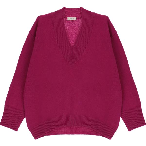 pullovers Dixie rosso tinta unita