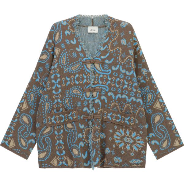 cardigans Dixie marrone con stampe