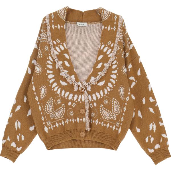 cardigans Dixie marrone con stampe