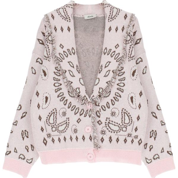 cardigans Dixie grigio con stampe
