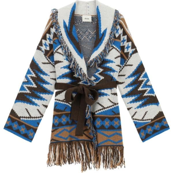 cardigans Dixie grigio con stampe