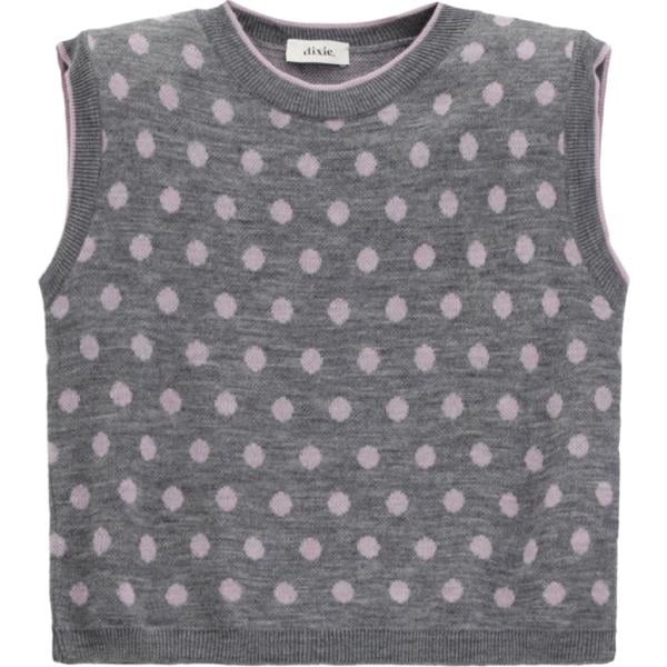maglieria Dixie grigio a pois