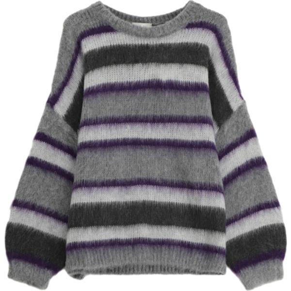 maglieria Dixie grigio a righe