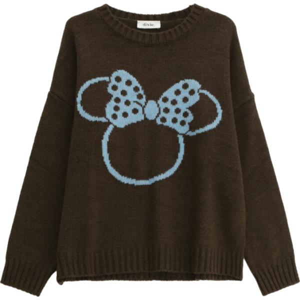 maglieria Dixie marrone con stampe