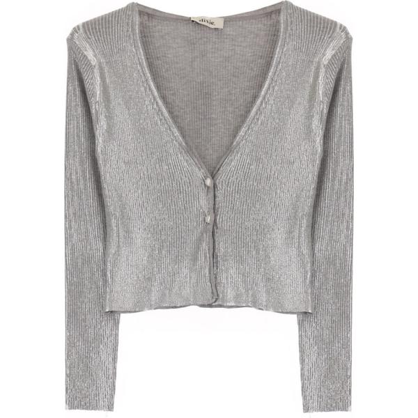 cardigans Dixie grigio tinta unita