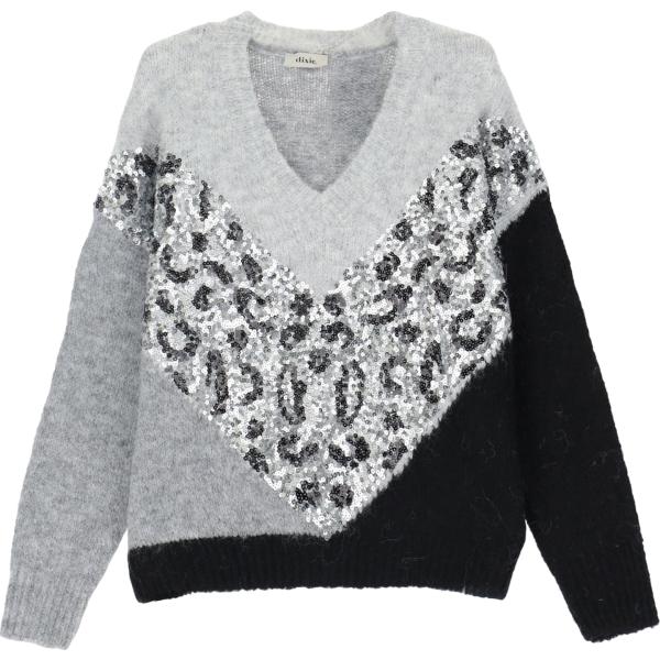 maglieria Dixie grigio animalier