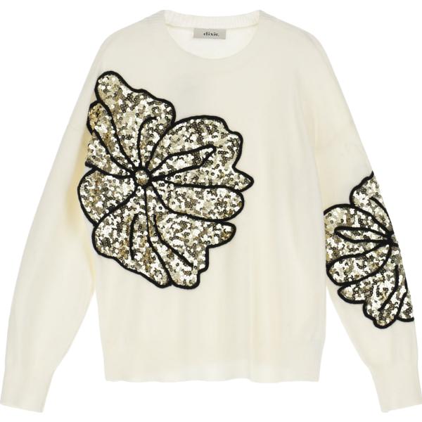 maglieria Dixie bianco a fiori