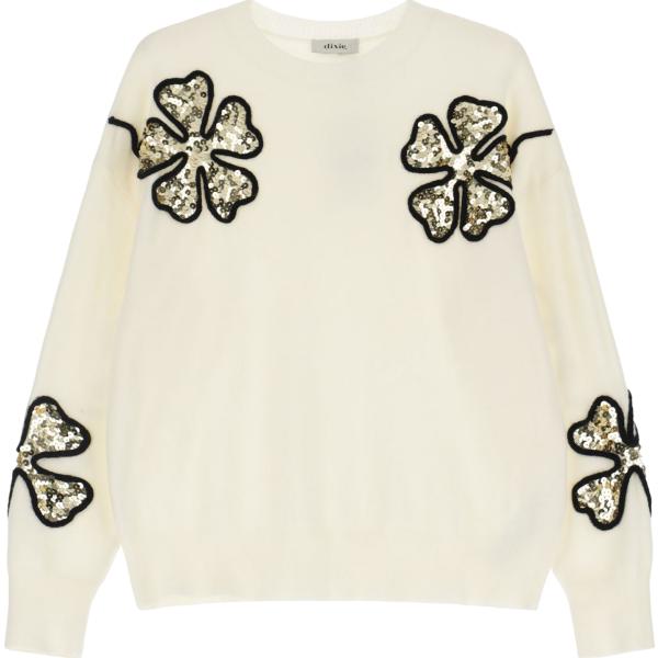 pullovers Dixie bianco a fiori