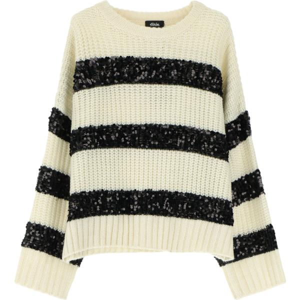 maglieria Dixie bianco a righe