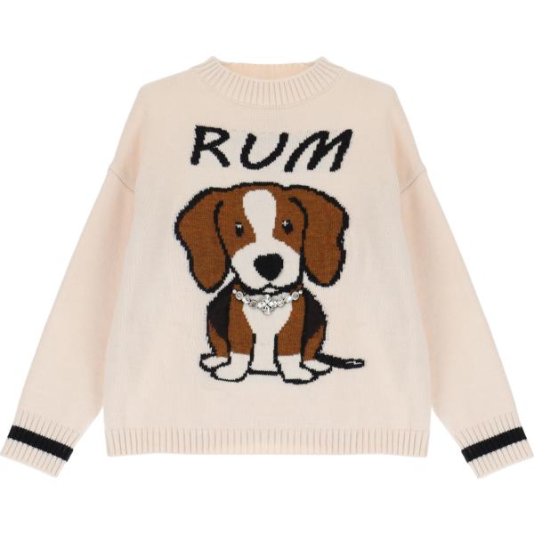pullovers Dixie bianco con stampe