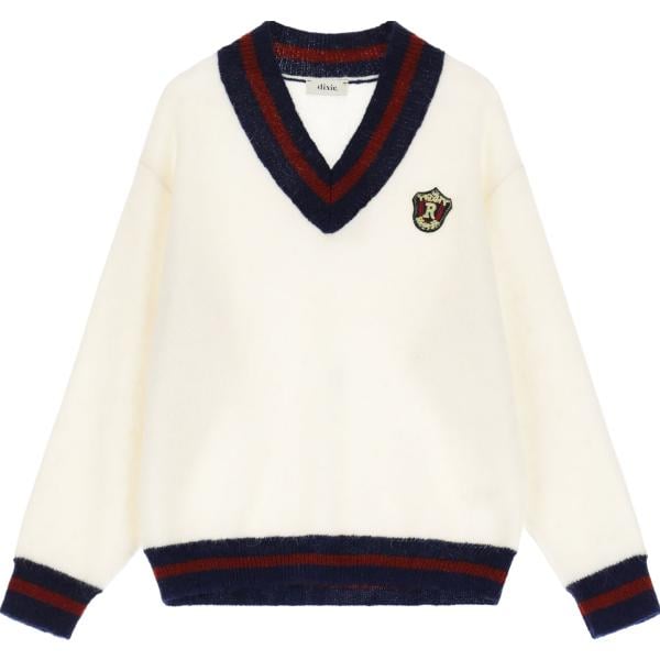 pullovers Dixie bianco a righe