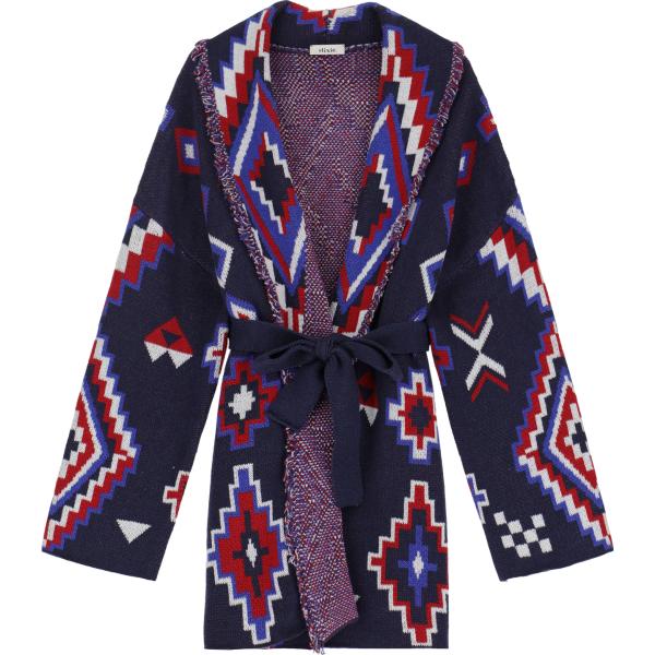 cardigans Dixie blu con stampe