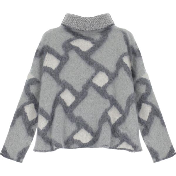 maglieria Dixie grigio geometrica