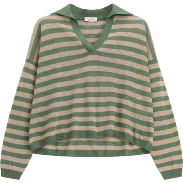 maglieria Dixie verde a righe