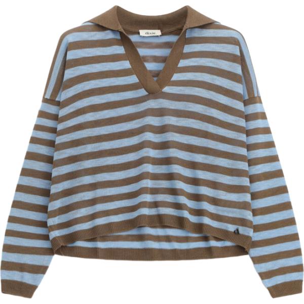 maglieria Dixie marrone a righe