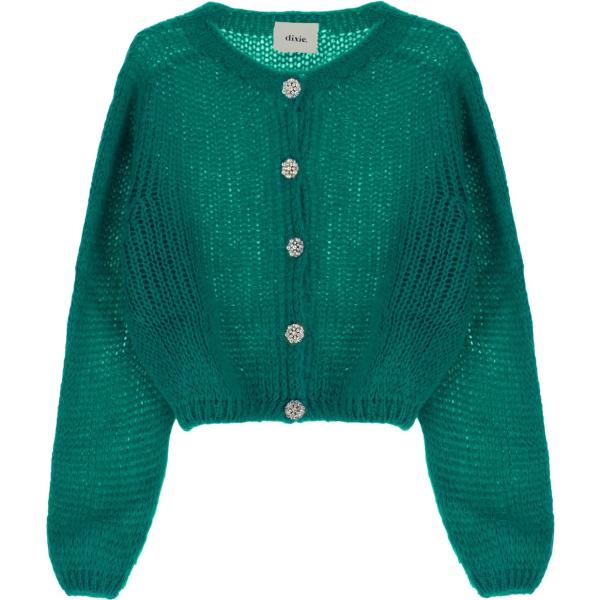 cardigans Dixie blu tinta unita