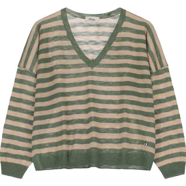 maglieria Dixie verde a righe