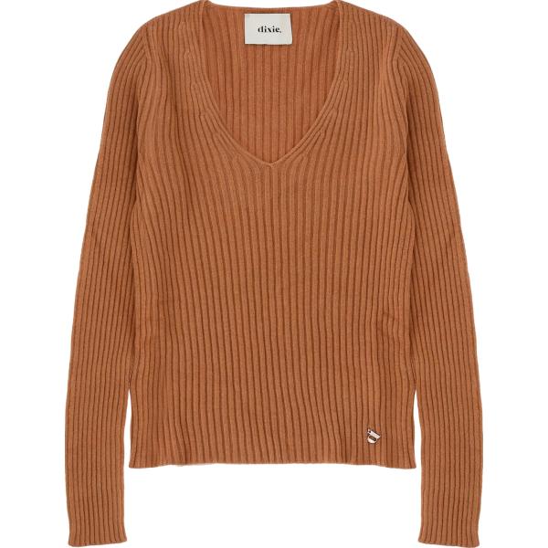 cardigans Dixie marrone tinta unita