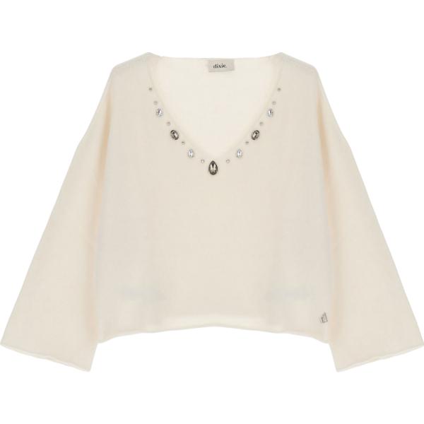 pullovers Dixie bianco tinta unita