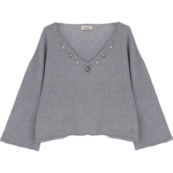 pullovers Dixie grigio tinta unita