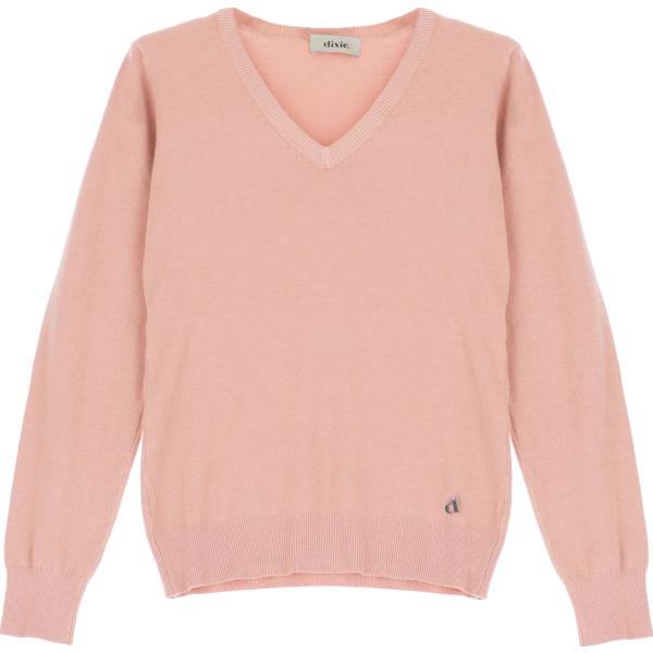 pullovers Dixie rosa tinta unita