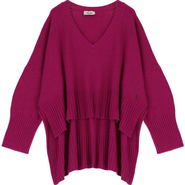 pullovers Dixie rosso tinta unita