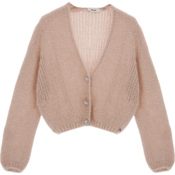 cardigans Dixie marrone tinta unita