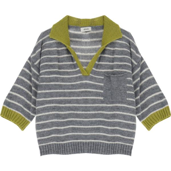 maglieria Dixie grigio a righe