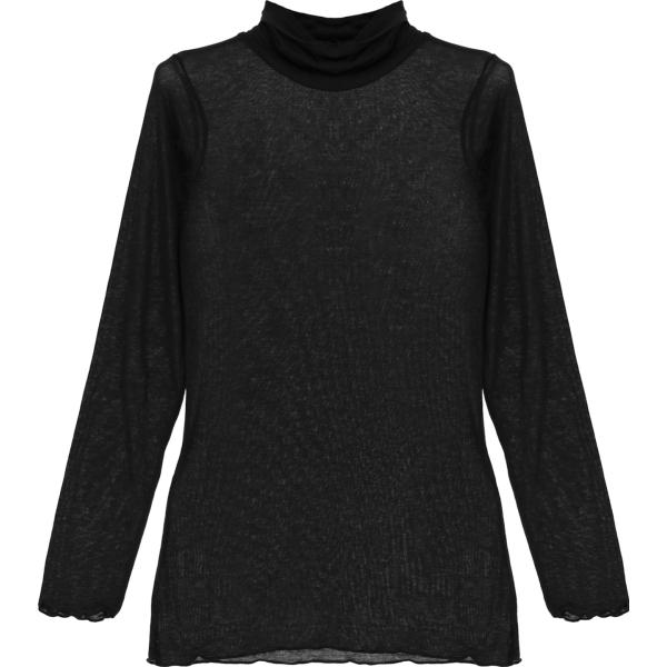 maglieria Dixie nero tinta unita