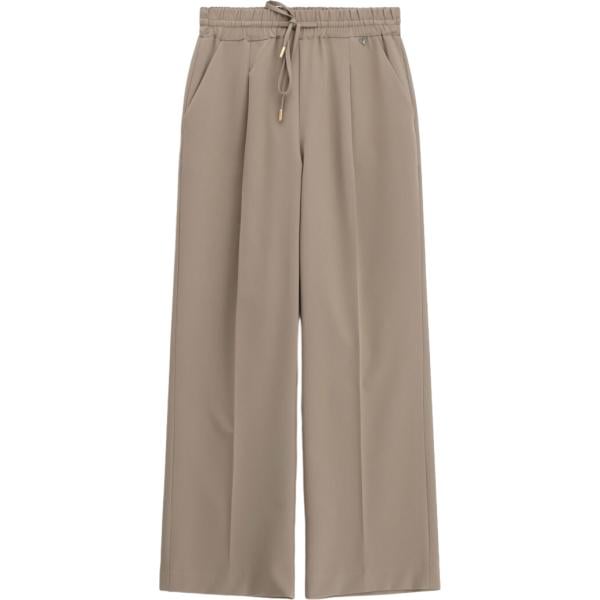 Pantaloni da donna in marrone scuro con cintura Dixie