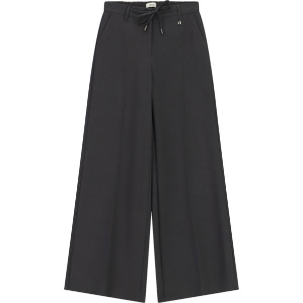 Pantaloni a palazzo da donna in grigio scuro con coulisse Dixie