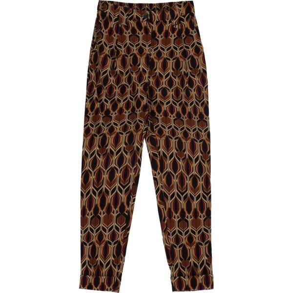 pantaloni Dixie nero geometrica