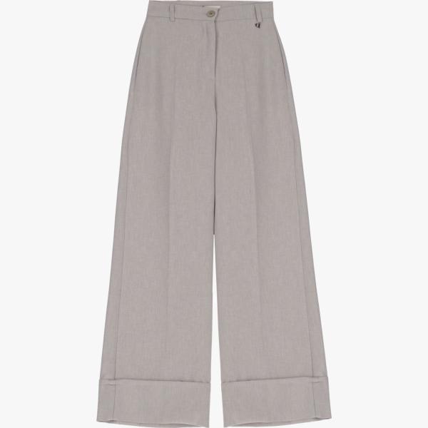 pantaloni a palazzo Dixie viola tinta unita