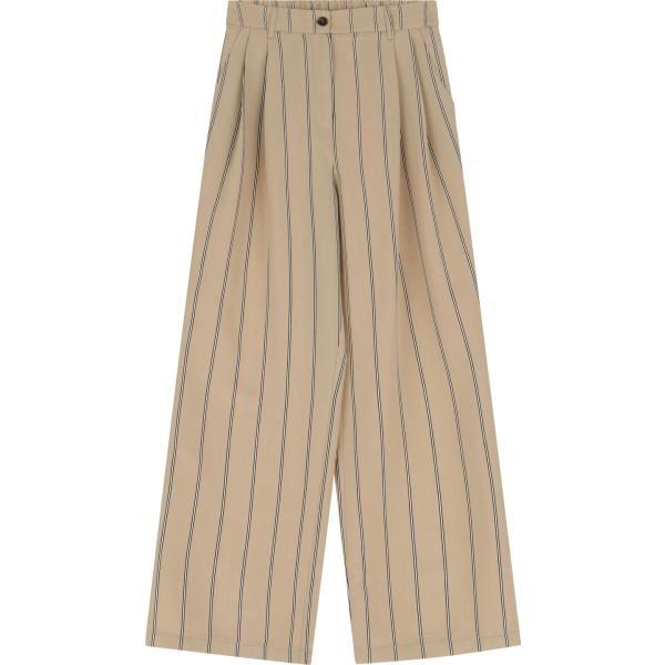 pantaloni Dixie marrone a righe