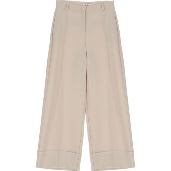pantaloni a palazzo Dixie bianco tinta unita