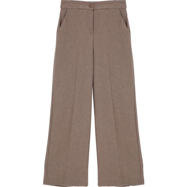 pantaloni a palazzo Dixie marrone tinta unita