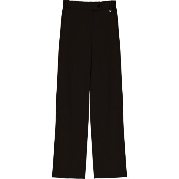 pantaloni Dixie nero tinta unita