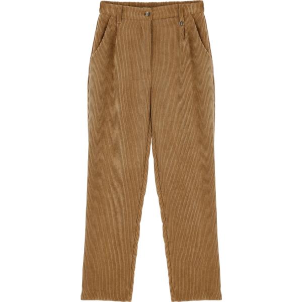 pantaloni Dixie marrone tinta unita