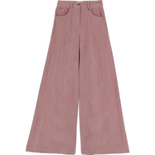 pantaloni Dixie marrone tinta unita