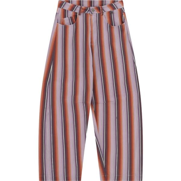 pantaloni Dixie viola a righe
