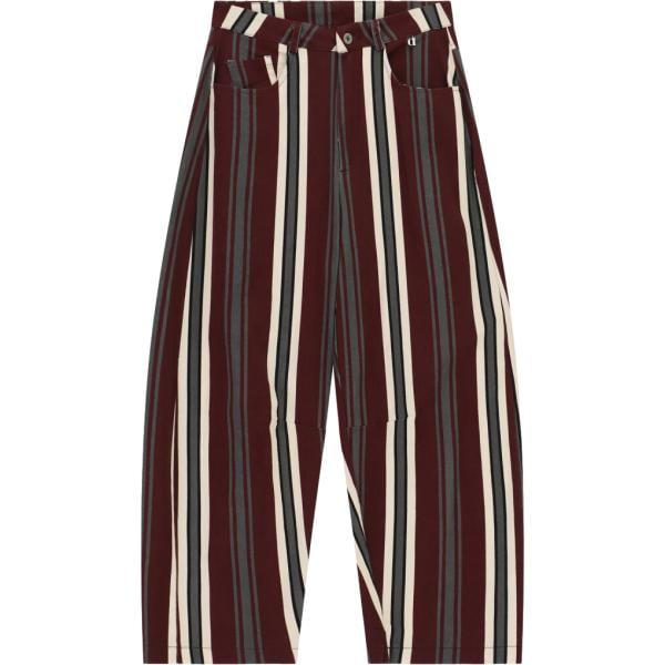 pantaloni a palazzo Dixie marrone a righe