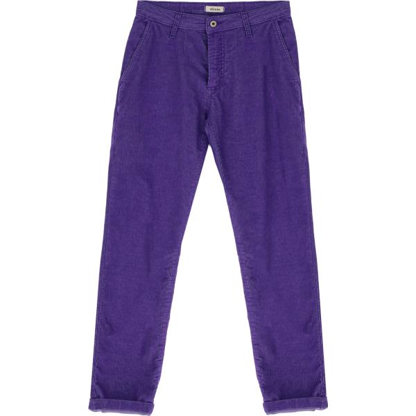 pantaloni Dixie viola tinta unita