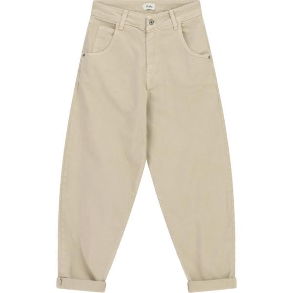 Pantalone chino da donna in grigio chiaro a vita alta Dixie