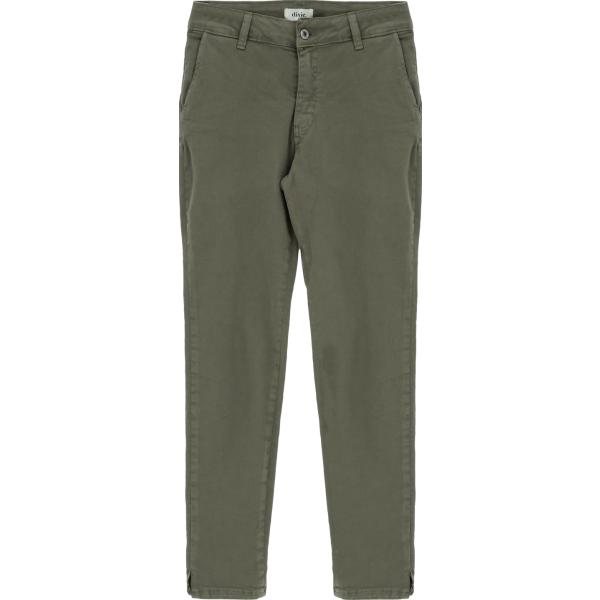jeans slim fit Dixie verde tinta unita