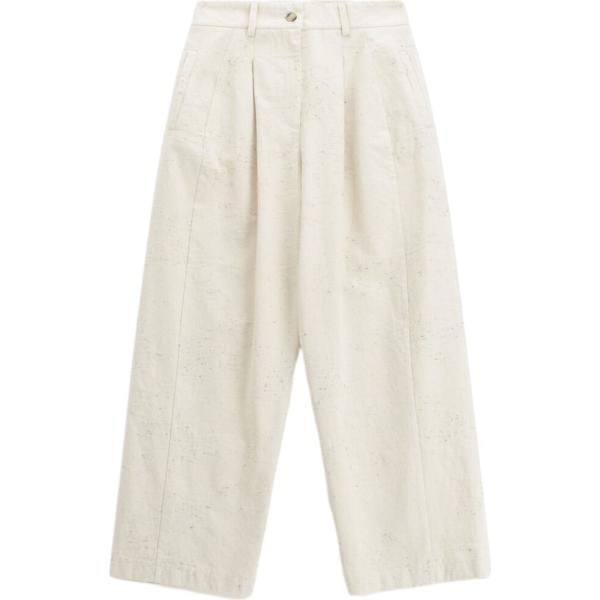 pantaloni a palazzo Dixie bianco